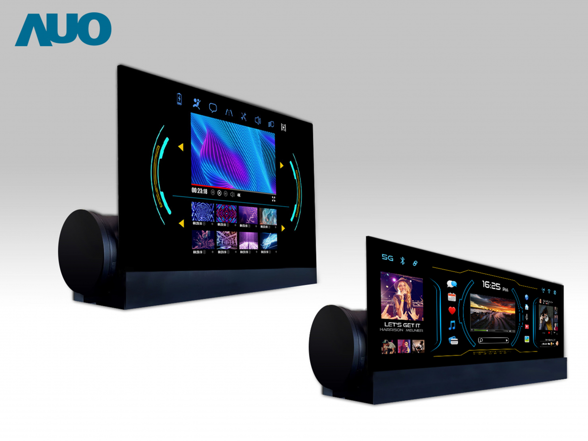 友達14.6吋可捲式Micro LED面板，導入車內資訊、影音娛樂及駕駛安全系統，翻轉智慧移動場域