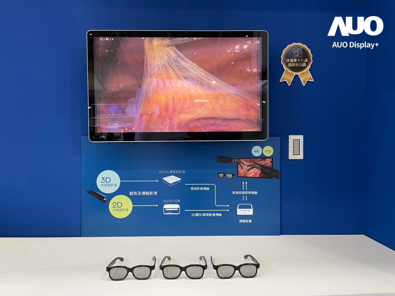 達擎寬視角3D醫療顯示器，協助醫護團隊成員於手術進行時，皆能看到一致性的3D影像，提高溝通效率，使手術更精準、快速完成達擎寬視角3D醫療顯示器，協助醫護團隊成員於手術進行時，皆能看到一致性的3D影像，提高溝通效率，使手術更精準、快速完成