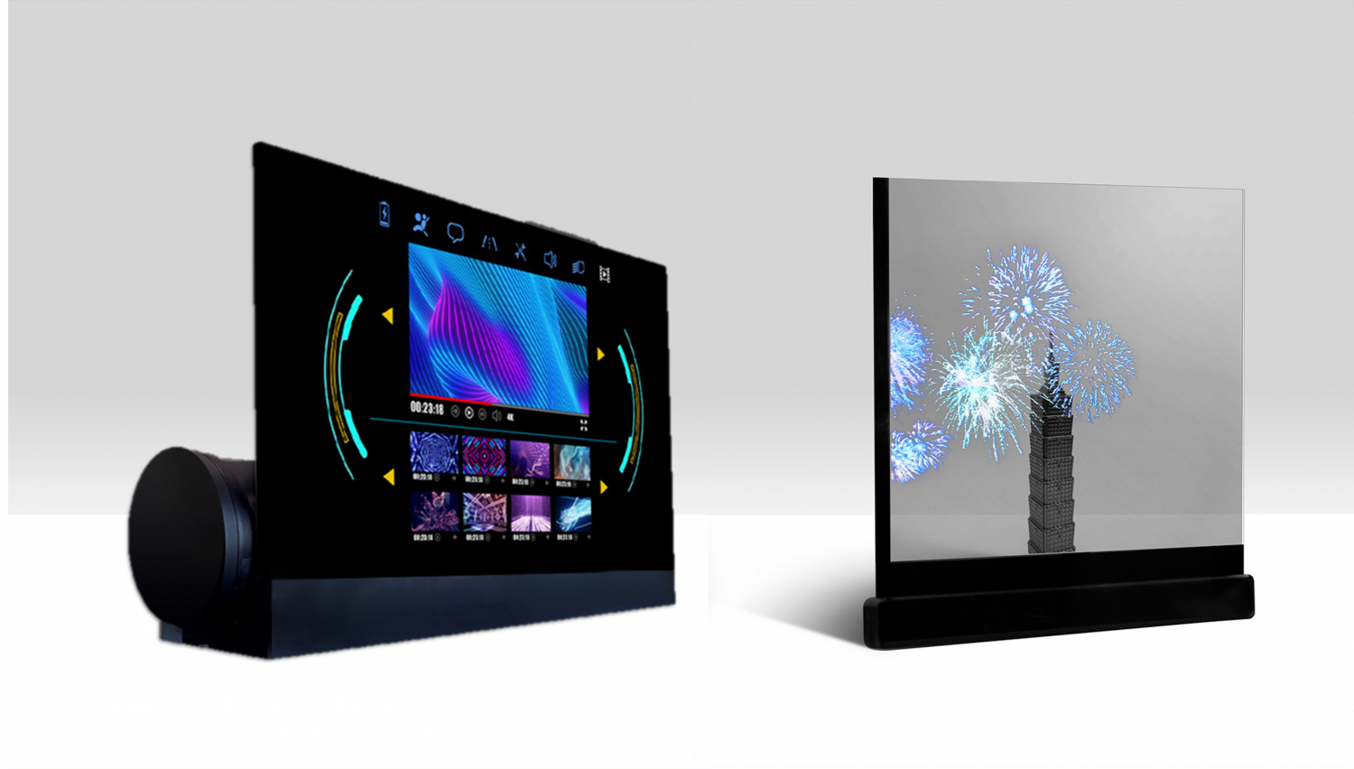 可卷式、折迭性、高透明